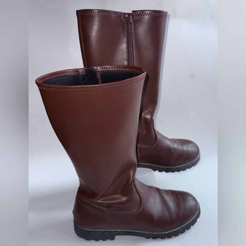 Kohl's Knee High Leather Brown Boots Size 6 Women’s